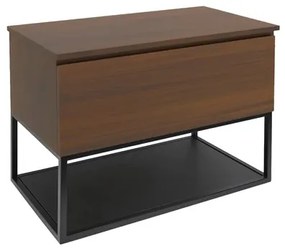 Fürdőszobaszekrény fedőlemezzel SAT B-Way 59x57x45 cm diófa matt BWAY60NUTDF