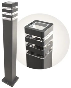 Kültéri lámpa SANTA 1xE27/60W/230V IP54 79,5 cm antracit