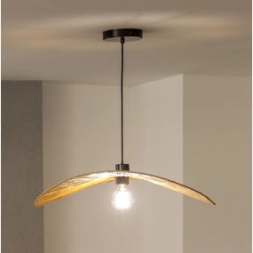 Brilagi - CERIA BOHO LED csillár kábelen 1xE27/40W/230V, átmérő 60 cm, raffia