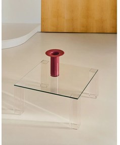 Üveg dohányzóasztal 85x85 cm Adularia – Kave Home