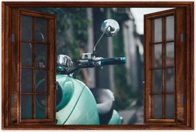 Poszterek 90x60 Türkiz robogó