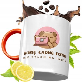 Narancssárga Bögre Fotósnak Ajándék fényképes nyomtatással