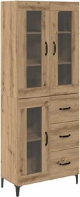vidaXL Magasfiú fiókkal Artisan tölgy 69,5 x 34 x 180 cm Faanyag