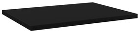 4 db fekete szerelt fa könyvespolc 40 x 30 x 1,5 cm