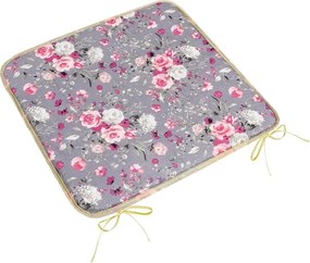 Bellatex Adéla Virág sima ülőpárna rózsaszín rózsa, 40 x 40 cm