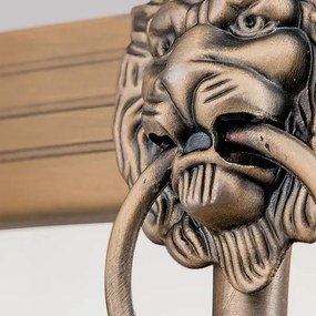 Orion HL 6-1612/3 - Csillár láncon ROCCA 3xE27/60W/230V átm. 42 cm bronz/fehér