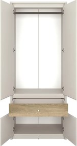 Szekrény, kasmír/evoke tölgy, KAROS 4D1S