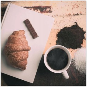 Poszterek 100x100 Reggeli croissant