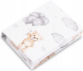 Kiságy Lepedő 120x60 Gumis Nyomott Mintával Lengyel Pamut