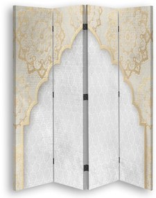 Gario Paraván Keleti mintás, arany színben Méret: 145 x 170 cm, Kivitelezés: Klasszikus paraván