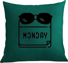 Párna párnahuzat vicces Monday Hétfő