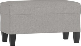 vidaXL világosszürke szövet pad 70 x 35 x 41 cm