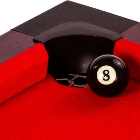 GamesPlanet® Biliárdasztal COMPACT 4ft piros
