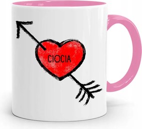 Rózsaszín Bögre Ajándék A Világ Legjobb Nagynénjének! fényképes nyomattal