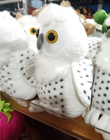 Fehér Plüss Bagoly Közepes 20 Cm