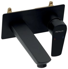 Novaservis - Mosdócsap rejtett beépítéshez METALIA ECO matt fekete