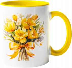 Bögre Csodálatos Csokor Virágok Kerámia Akvarell 330ml Csomagolás név