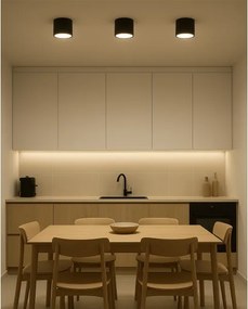 LED spotlámpa LED/10W/230V 3000/4000/6400K átm. 12 cm fekete