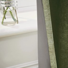 Khaki zsenília termo függöny szett 2 db-os 229x183 cm Selene Luxury Chenille – Hyperion