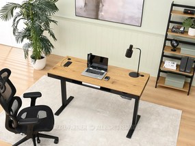 PC asztal Osto 140 (fekete tölgy + fekete). 1109839