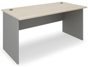 SimpleOffice asztal 160 x 80 cm, világos tölgy / szürke