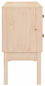 tömör fenyőfa tálalószekrény 90x40x78 cm