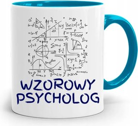 Pszichológus Pszichiáter Terapeuta Bögre Kék, fényképes nyomattal