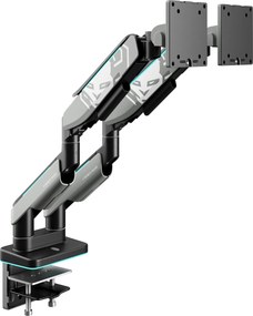 Dupla monitortartó 35" RGB, szürke-fekete: Diablo X-Arm Dual