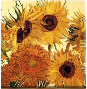 Üveg falióra Van Gogh: Napraforgók