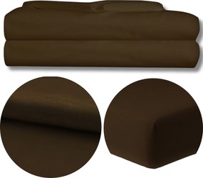 Lepedő Gumi NÉLKÜLI160x200 Lengyel Szatén Erős Barna Koney