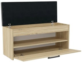 Odell Parma cipőtároló pad, 100x49x35 cm, sonoma