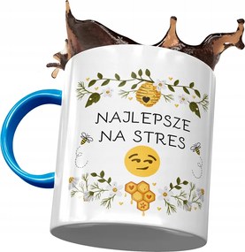 Bögre Kék Vicces Legjobb Stressz Ajándék Nyomtatott Fotóval