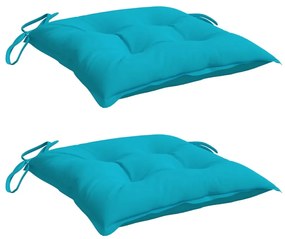 2 db türkiz oxford szövet kerti székpárna 50 x 50 x 7 cm