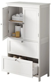 2 ajtós tárolószekrény 2 fiókkal 60x30x110cm