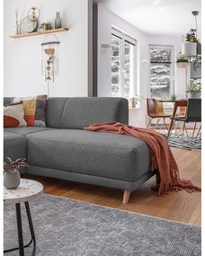 Szürke kinyitható-tárolóhelyes sarokkanapé (jobb oldali-L alakú) Classy Sophie – Miuform