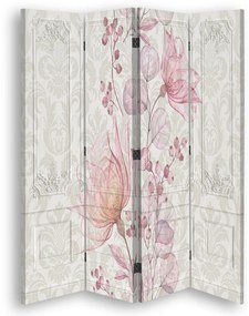 Gario Paraván Barokk virágok Méret: 145 x 170 cm, Kivitelezés: Klasszikus paraván