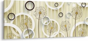 Absztrakt pitypangos kép (120x50 cm)