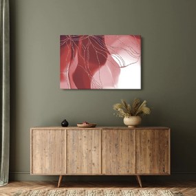 Kép - Piros absztrakt virág N⁰1 (90x60 cm)