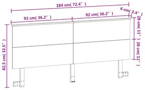 viaszbarna tömör fenyőfa fejtámla 180 cm