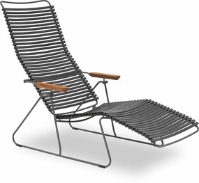 Click napozó szék, sötét szürke