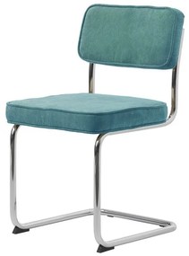 Stílusos szánkótalpas szék Denise kék