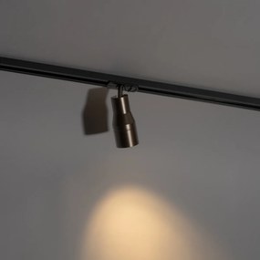 Modern spotlámpa sötét bronz színben, 1 fázisú sínrendszerhez - Iconic Kohua