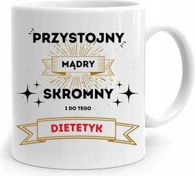 Dietetikus Bögre Jóképű Okos Nyomtatott Fényképpel