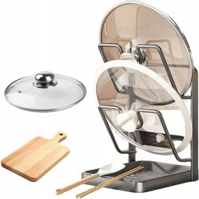 Edényfedő tároló állvány Többfunkciós kanáltartó