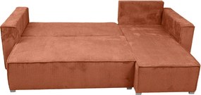 AKCIÓ Terrakotta sarokkanapé SMART COSARO, kétoldalú + 2 párna INGYEN II. minőség