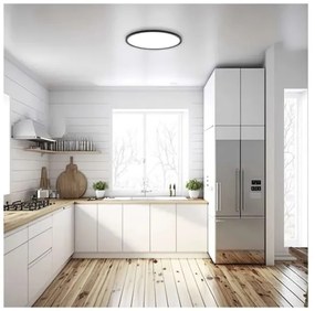 LED Mennyezeti lámpa FLORI LED/18W/230V 4000K fekete átm. 29 cm