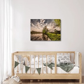 Természet kép sugarakkal (üvegen) (70x50 cm)