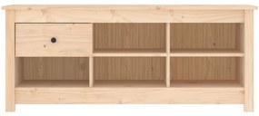 tömör fenyőfa cipősszekrény 110 x 38 x 45,5 cm