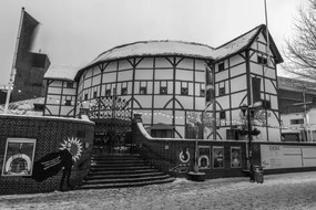 Poszter 60x40cm Globe Theatre a téli időszakban, Assaf Frank