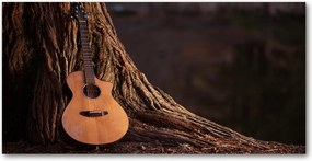 Konyhai panel Akusztikus gitár 140x70 cm Ragasztó